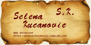 Selena Kucanović vizit kartica